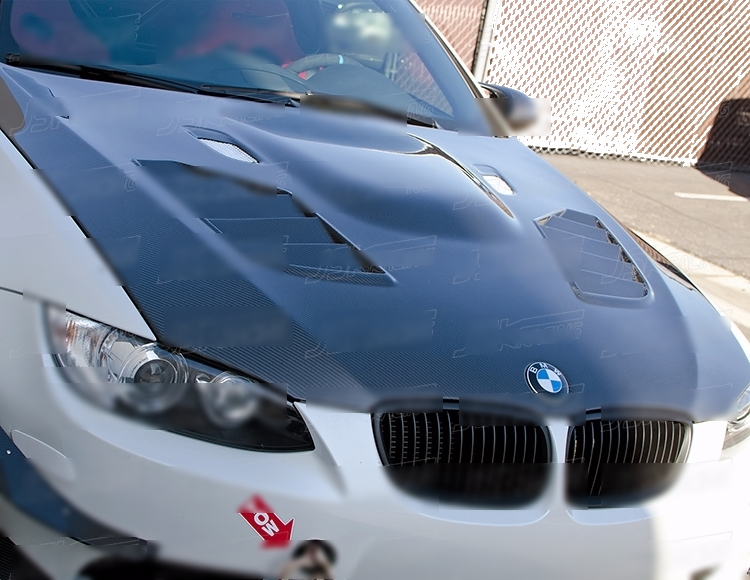 V STYLE CARBON FIBER HOOD FOR 20092013 BMW 3 SERIES E92 E93 M3