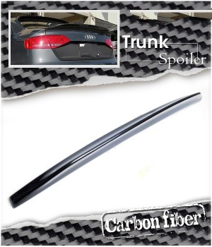 Audi B8 A4 Carbon Fiber Rear Trunk Spoiler Wing for 2009-2011 