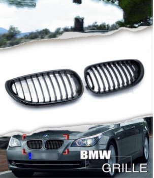 BMW E60 525i 528i 530i 535i M5 Carbon Fiber Front Kidney Grilles for 2004-2010  