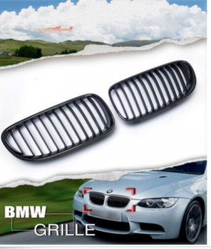 BMW E92 E93 3-Series Carbon Fiber Front Kidney Hood Grilles for 2011-2013 