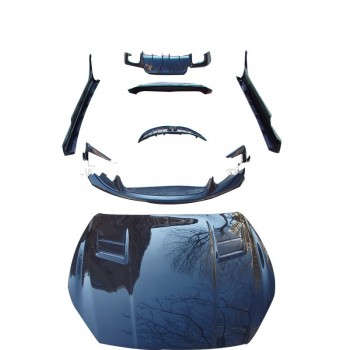 body kit 2013 for Maserati ghibl bumper bonnet rear lipbonne rear bumper side skirt 