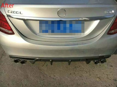 Body kit Rear Diffuser for Mercedes-Benz C-class W205