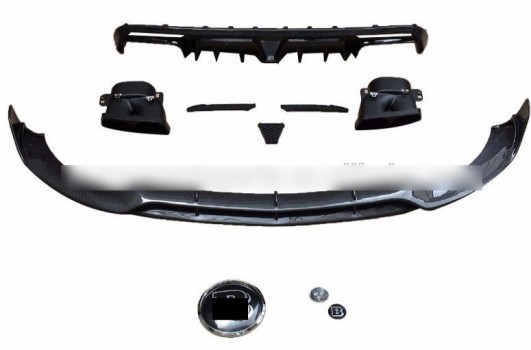 Body kit front lip rear lip grill muffler tips for Mercedes-Benz C-class W205 C63 C63S