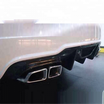 Carbon fiber Discount Carbon Diffuser Rear Bumper Lip Fins for Mercedes Benz C class W204