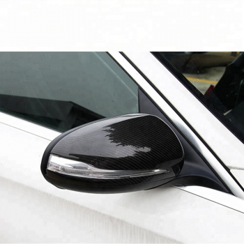 Carbon fiber mirror cover with LED light fit for Mercedes Benz C class W205 