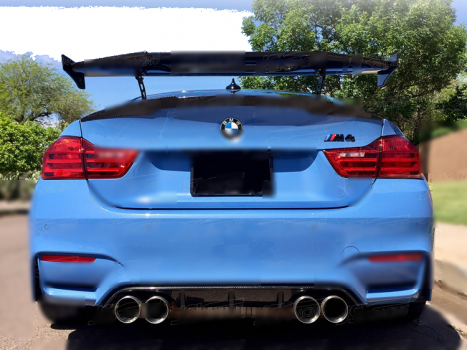 M A DESIGN MAD STYLE CARBON FIBER REAR SPOILER FOR 2014-2017 BMW 3 4 SERIES F80 F82 M3 M4
