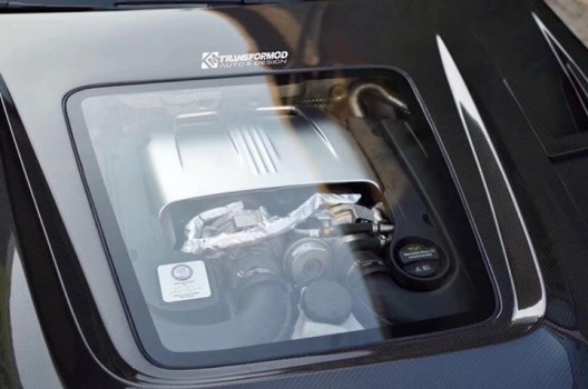 Mercedes-Benz C63 AMG W205 Carbon fiber transparent engine bonnet