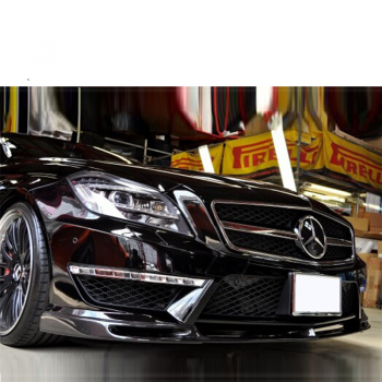Carbon Fiber front bumper lip for Mercedes Benz CLS Class W218 