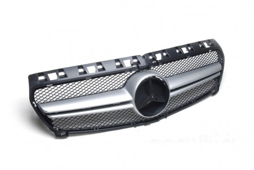 Mercedes-Benz W176 A Class A45 AMG Front Hood Radiator Silver Grille Grill 