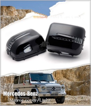 Mercedes-Benz W463 G-CLASS G55 G500 LOOK LED BLACK Side Mirror Covers