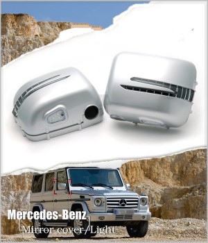 Mercedes-Benz W463 G-Class G63 SILVER Side Mirror Cover Set for 1990-2002  