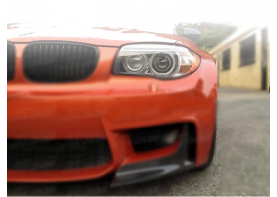 A-N STYLE CARBON FIBER FRONT SPLITTER FOR 2011 BMW 1 SERIES 1M E82