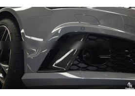 Audi RS6 Avant Carbon Fiber Front Lip Splitter Side Caps