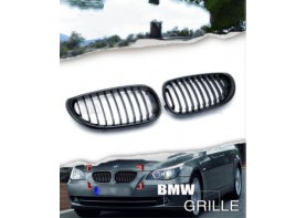 BMW E60 525i 528i 530i 535i M5 Carbon Fiber Front Kidney Grilles for 2004-2010  