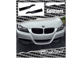 BMW E90 E91 M Sport Carbon Fiber M Tech Front Splitters Bumper for 2005-2008  