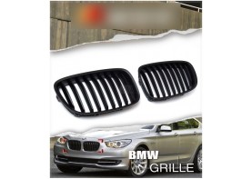 BMW F07 5-Series Gran Turismo GT Matte Black Front Kidney Hood Grilles for 2009-2012 