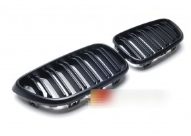 BMW F22 F23 2-Series & M2 Matte Black Dual Slat Front Kidney Grilles