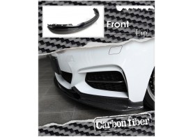 BMW F22 F23 2-Series M Sport Carbon Fiber Front Lip Spoiler Bumper