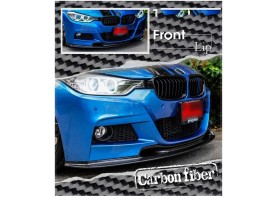 BMW F30 F31 3-Series M Sport Carbon Fiber Front Bumper Lip Spoiler 