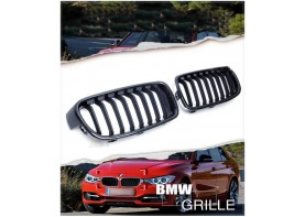 BMW F30 F31 3-Series Sedan Carbon Fiber Front Kidney Grilles Set 2PC