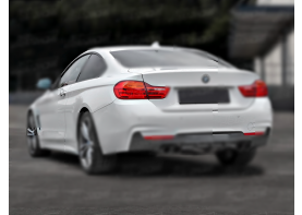 C STYLE CARBON FIBER REAR DIFFUSER (ONLY FOR M-TECH BUMPER) FOR 2013-2016 BMW 4 SERIES F32 F33 F36