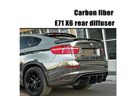 Carbon Fiber rear diffuser rear bumper rear diffuser for BMW X6 M E71 