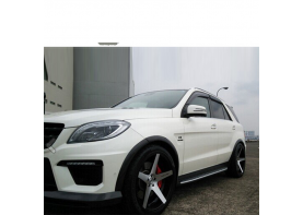 Carbon Fiber Front lip Rear Diffuser and Roof spoiler and Side Skirts for Mercedes Benz ML-Class W166 