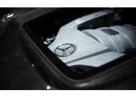 Mercedes Benz C63 AMG W204 Carbon Fiber Engine bonnet with glass