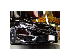 Carbon Fiber front bumper lip for Mercedes Benz CLS Class W218 