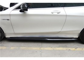 Mercedes Benz S63 Coupe Carbon Fiber Side Skirt Splitters Set