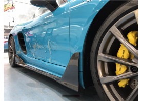 Porsche 718 Boxster Cayman Stuttmatte Carbon Fiber Side Splitters