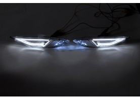 PORSCHE Cayenne 958 S Turbo GTS White LED Indicator Side Marker Lamps Set 