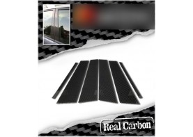 VolksWegan Golf V MK5Real Carbon Fiber B Pillar Panel Trim Covers 6pcs for 2004-2009 