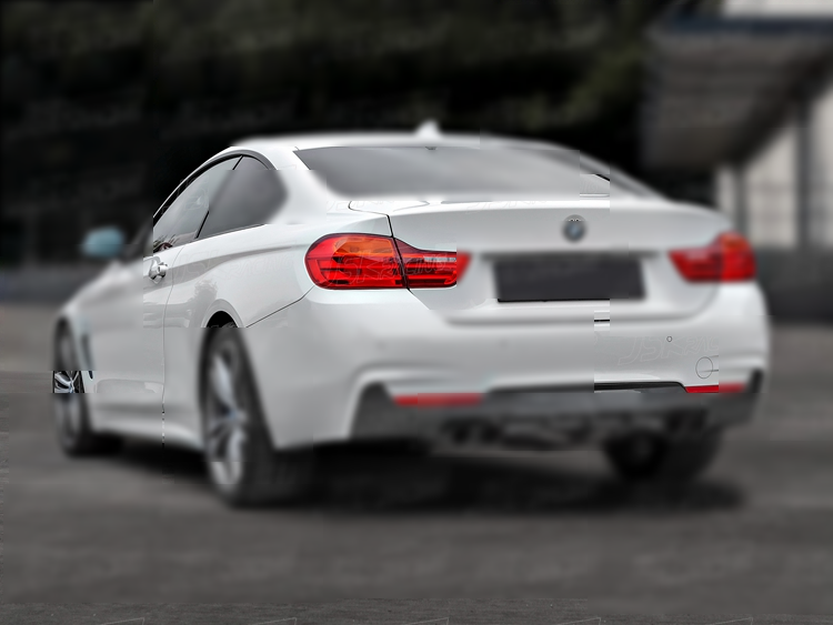 C STYLE CARBON FIBER REAR DIFFUSER (ONLY FOR M-TECH BUMPER) FOR 2013-2016 BMW 4 SERIES F32 F33 F36