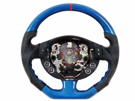 BLUE CARBON FIBER STEERING WHEEL FOR 2007-2015 MASERATI GRANTURISMO GRANCABRIO GT GTS GC