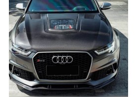 Audi A6/S6/RS6 Avant Carbon Fiber Hood Bonnet with glass