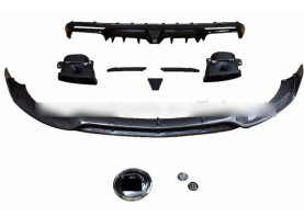 Body kit front lip rear lip grill muffler tips for Mercedes-Benz C-class W205 C63 C63S