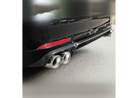 Carbon Fiber Rear Diffuser Exhaust tips Trunk spoiler rear Wing for Mercedes Benz S-class W222 