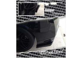 NISSAN GTR R35 Carbon Fiber Rear Bumper Extensions for 2009-2012 