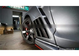Nissan GTR R35 VA Fenders With Carbon Fiber Fins Body Kit