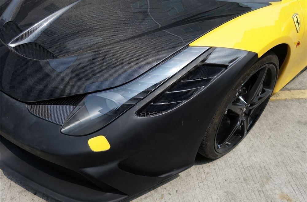 Ferrari 458 Italia Carbon Front Bumper Hood Body Kit