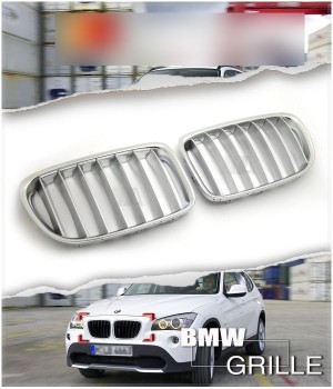 BMW E84 X1 16d 18d 20i 23d 25d 28i 35i Matte Titanium Front Kidney Grilles