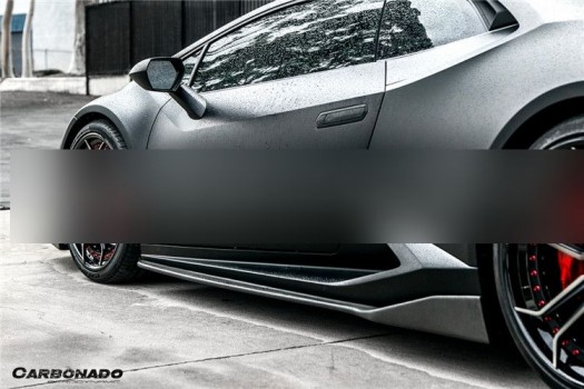 Lamborghini Huracan LP610 Carbon Fiber Side Skirt Extensions Splitters