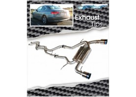 BMW E92 E93 335i Exhaust System for Titanium Tips Stainless Cat Back Dual